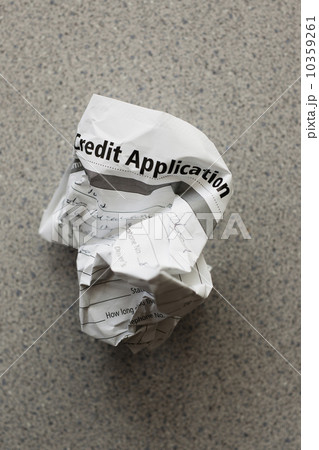 Studio shot of crumpled document 10359261