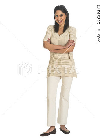 Portrait of woman smiling, studio shot Portrait of woman smiling, studio shot 10359278