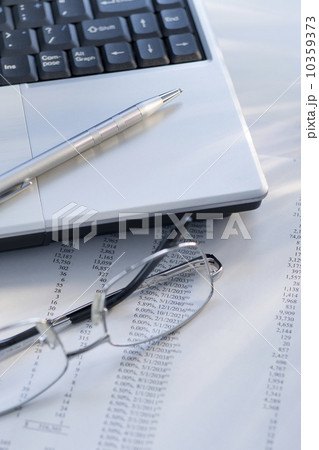 Laptop and glasses Laptop and glasses 10359373