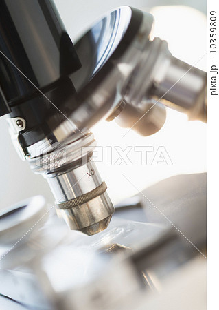 Studio shot of microscope, close-up 10359809