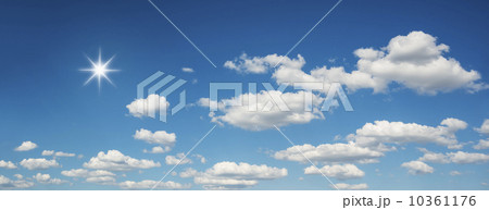 Blue sky with white clouds 10361176
