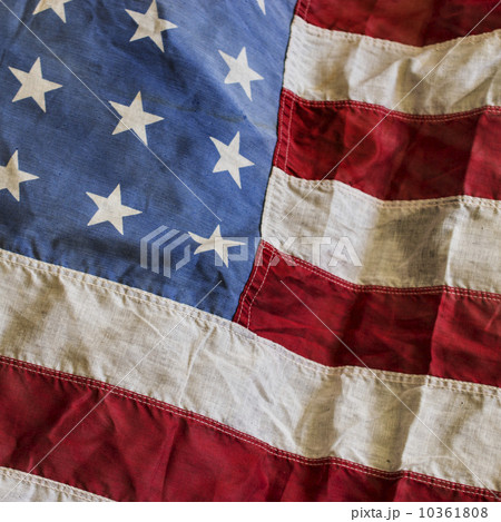 Studio shot of American flag 10361808