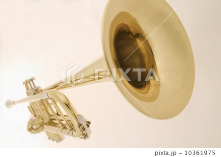 Extreme closeup of a trumpet 10361975