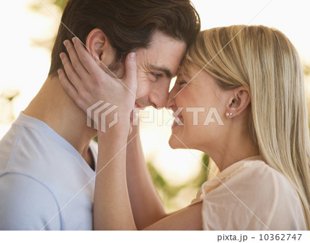 Couple rubbing with noses Couple rubbing with noses 10362747