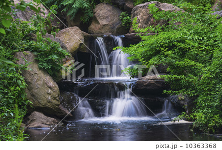 USA, New York City, Central Park, Scenic waterfall 10363368