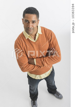 Portrait of man, studio shot 10363394