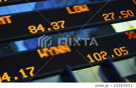USA, New York, New York City, Close-up of trading board 10363651