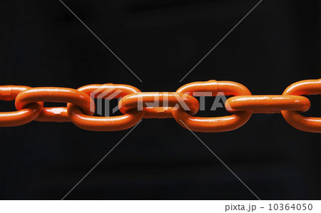 Chain on black background, studio shot 10364050