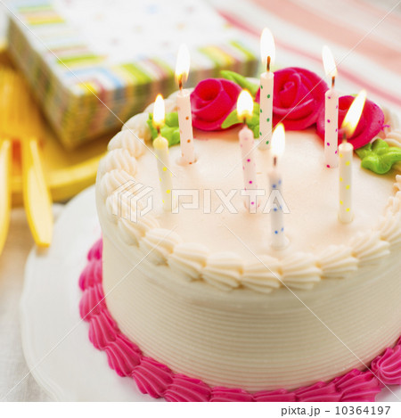 Cake with candles 10364197