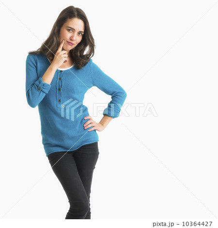 Studio shot of young woman 10364427