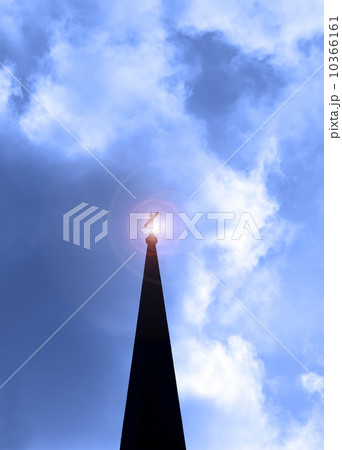 Silhouette of church steeple Silhouette of church steeple 10366161