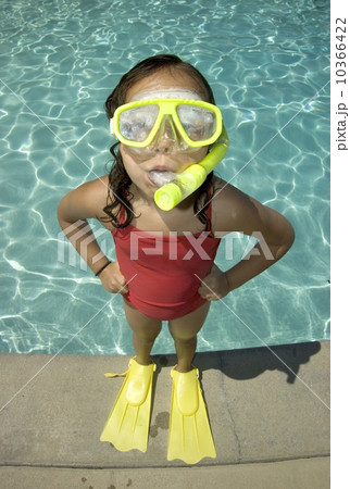 Girl ready for a swim 10366422