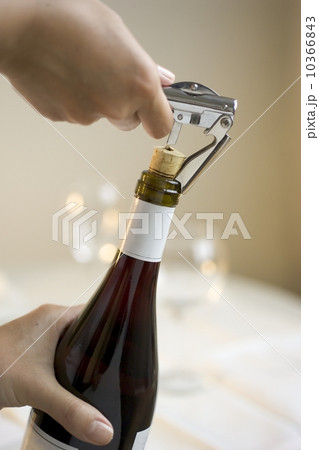 Opening a bottle of wine Opening a bottle of wine 10366843