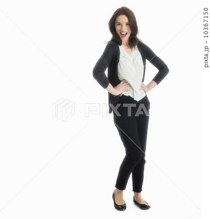 Studio portrait of mid adult woman 10367150