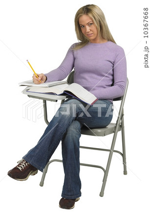 Female student at desk 10367668