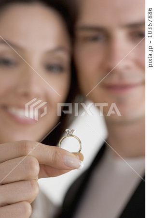 Closeup of blurred couple with ring Closeup of blurred couple with ring 10367886