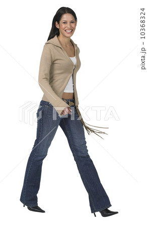 Woman walking in spike heels 10368324