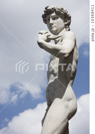 Michelangelo's David in the Piazza della Signoria Florence Italy 10368411