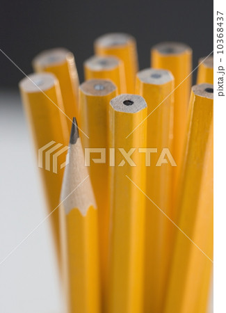 Unsharpened pencils with one sharpened 10368437