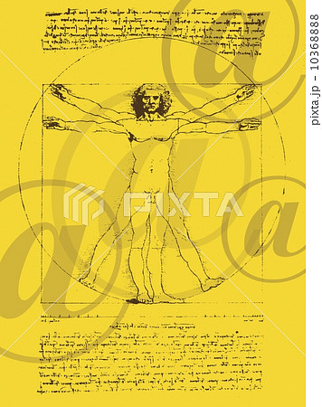 DaVinci drawing of body of man 10368888