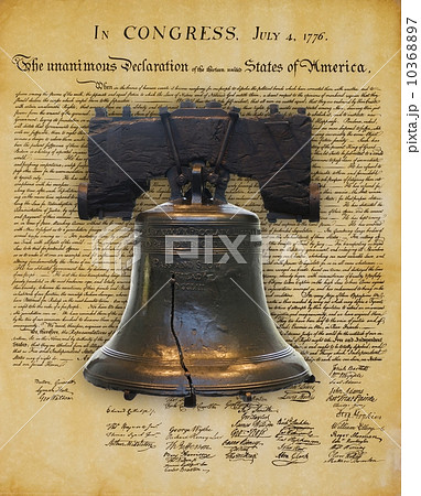 Liberty Bell and the Declaration of Independence  10368897