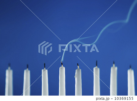 Extinguished candles in a menorah Extinguished candles in a menorah 10369155