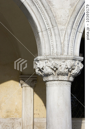 Column on the Doges' Palace Venice Italy Column on the Doges' Palace Venice Italy 10369179