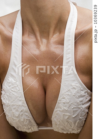 Close up of female chest Close up of female chest 10369239