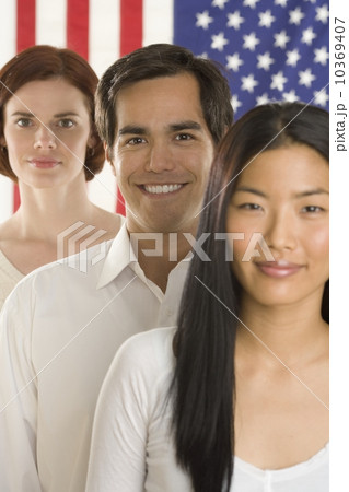Portrait of three Americans 10369407