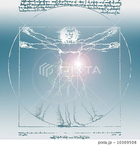 DaVinci drawing of body of man 10369508