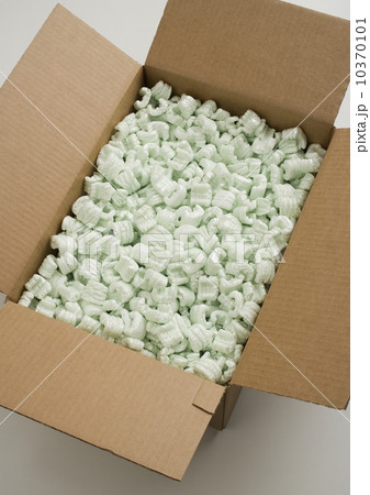 Closeup of a box full of Styrofoam 10370101