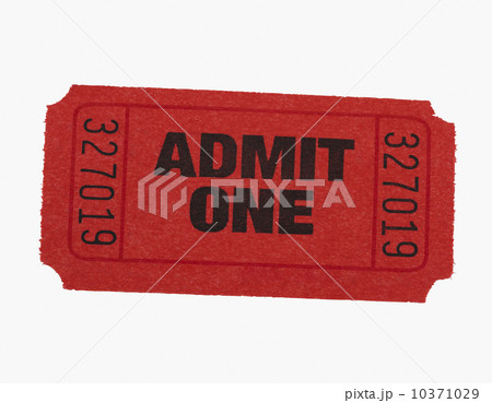 Studio shot of Admit One ticket 10371029