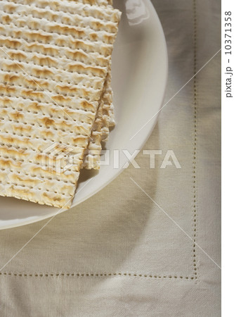 Close up of plate of Matzah Close up of plate of Matzah 10371358