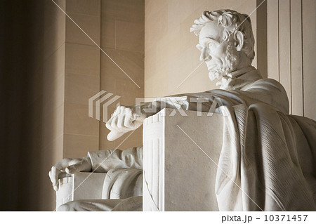 Detail of statue in Lincoln Memorial Washington DC USA Detail of statue in Lincoln Memorial Washington DC USA 10371457