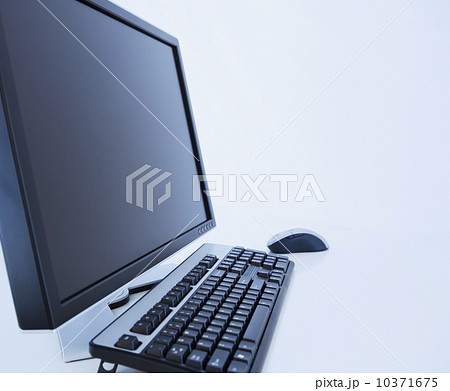 Close up of computer on desk Close up of computer on desk 10371675