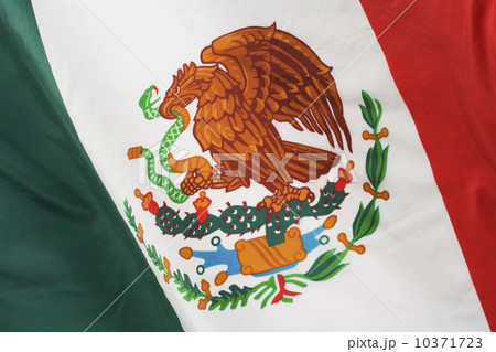 Close up of Mexican flag Close up of Mexican flag 10371723