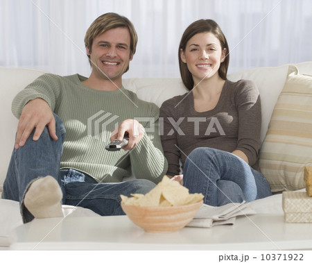 Couple watching television 10371922