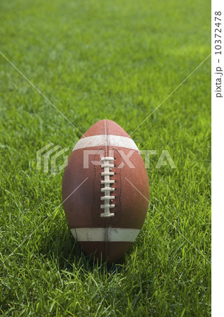 Close up of football in grass 10372478