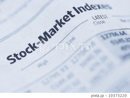 Close up of newspaper financial section 10373220