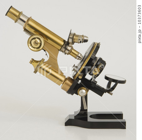 Close up of old fashioned microscope Close up of old fashioned microscope 10373603
