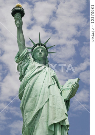 Low angle view of Statue of Liberty 10373631