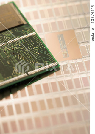 Close up of computer chip 10374119