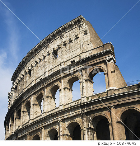 Low angle view of the Colosseum, Italy 10374645