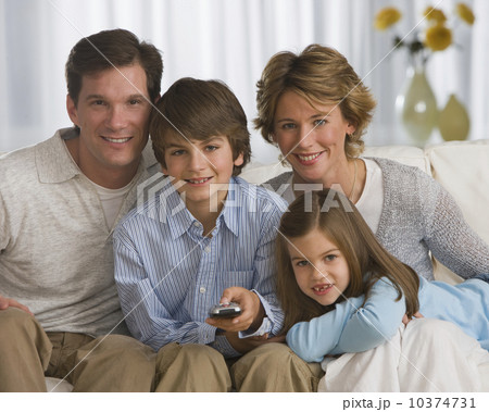 Family watching television 10374731