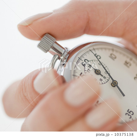 Woman holding stopwatch 10375138