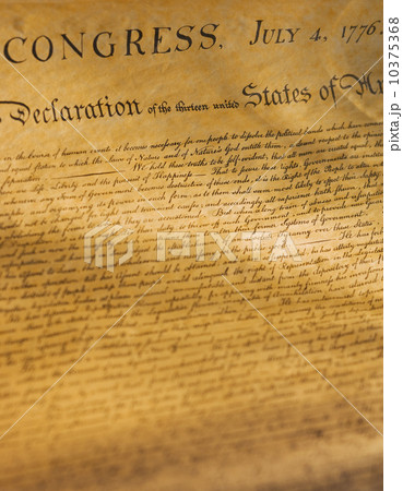 Close up of the Declaration of Independence 10375368