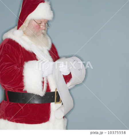 Santa Claus reading list of names 10375558