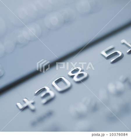 Close up of numbers on credit card 10376084