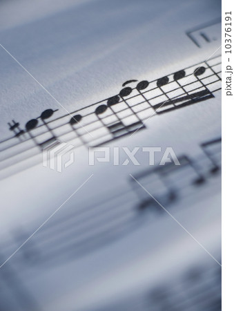 Close up of sheet music 10376191