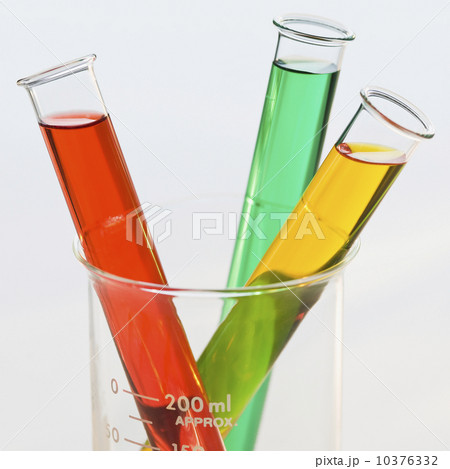 Multi-colored liquids in vials 10376332